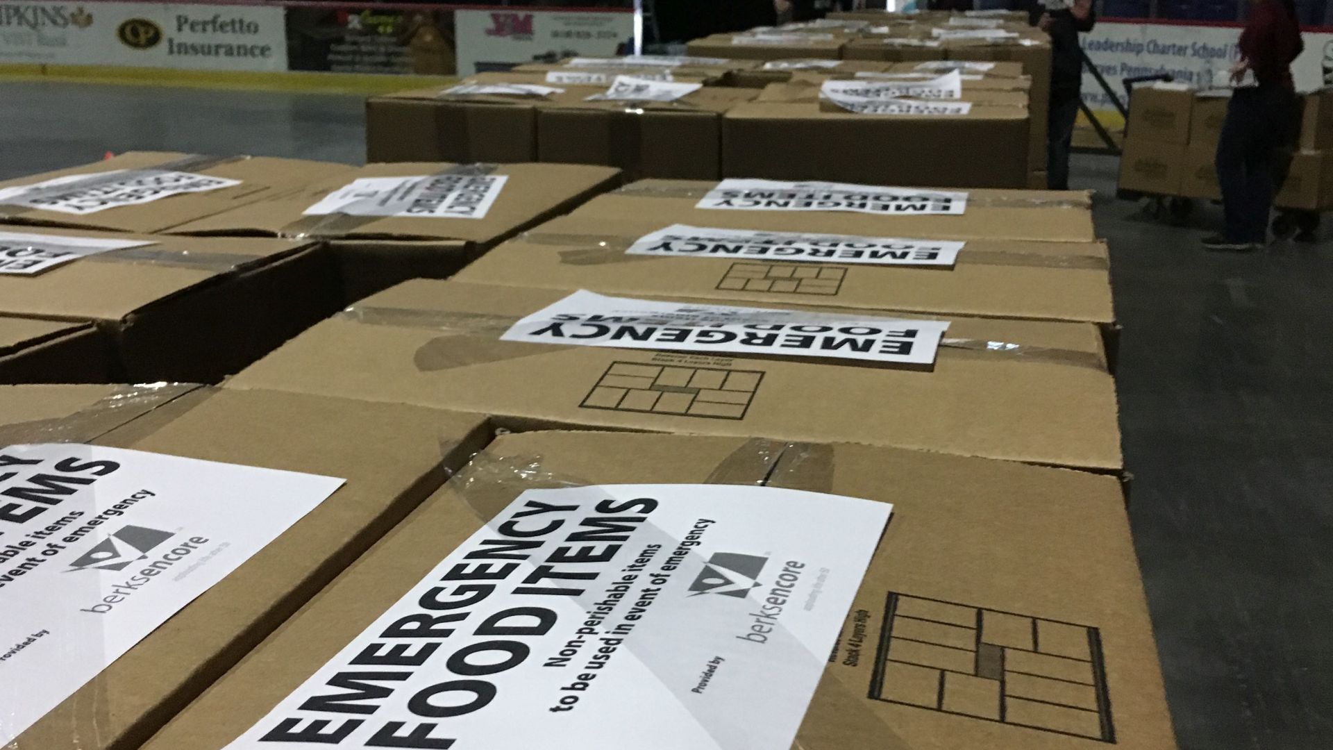 Berks Encore emergency food boxes